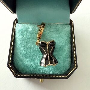 Y2K Juicy Couture Rare Black Corset Charm - YJRU0659